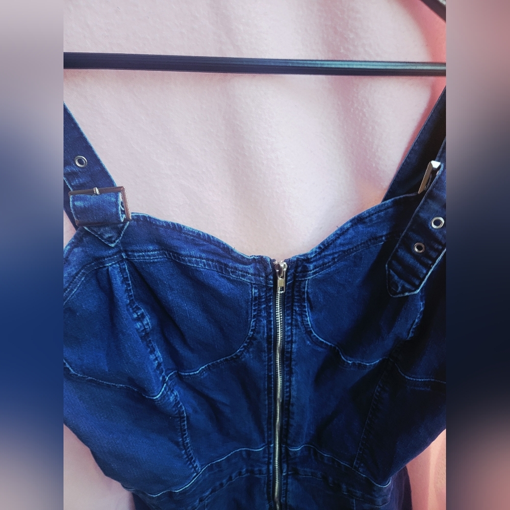 Fashion Nova | Capture This Denim Romper Dark Wash - Picture 5 of 7